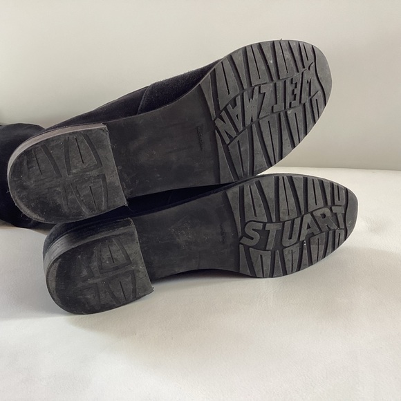 Stuart Weitzman Black Lowland Suede Over-The-Knee Boots SZ 6.5 - Picture 7 of 7